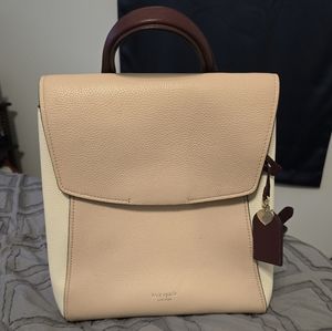 Kate Spade leather and suede backpack